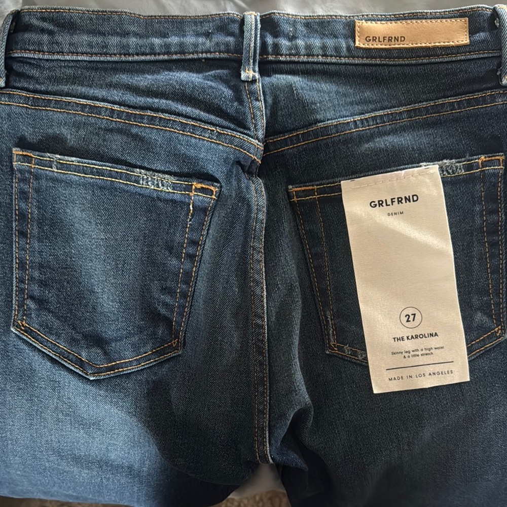 GRLFRND Dark Blue Denim Jeans